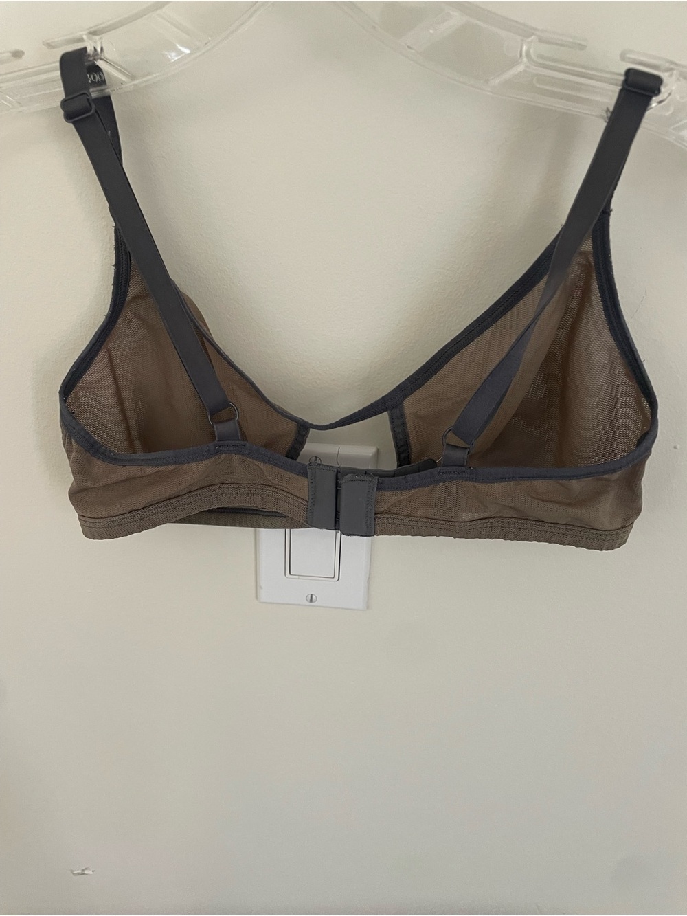 Negative Underwear Sheer Mesh Wireless Bra in Gray - Picture 3 of 3